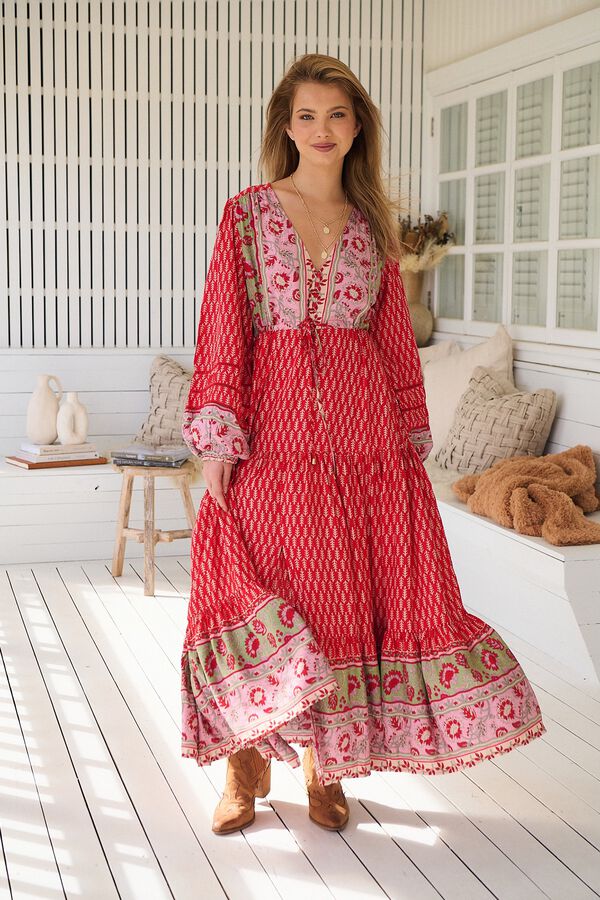 Jaase Vestido largo Teresa Rojo