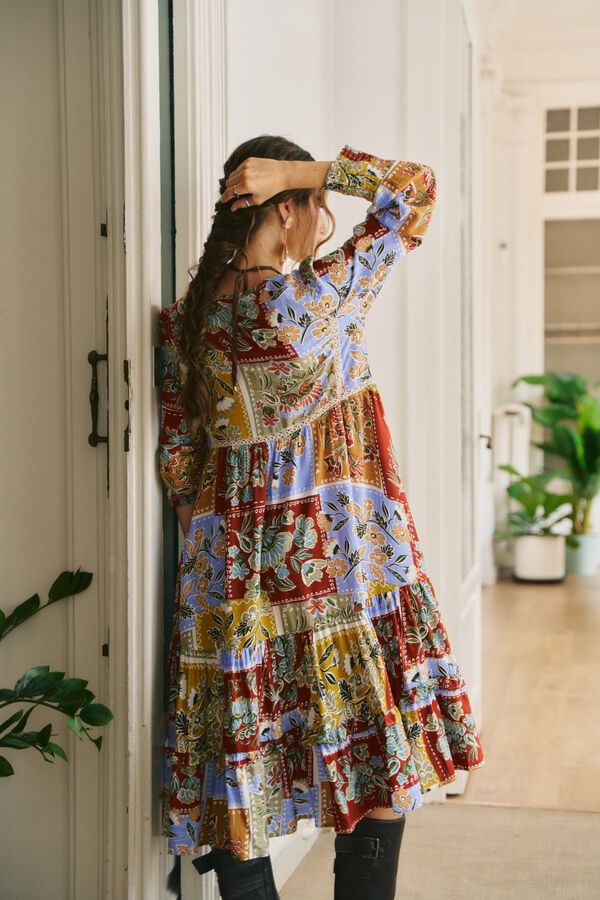 Jaase Vestido midi Monday Multicolor