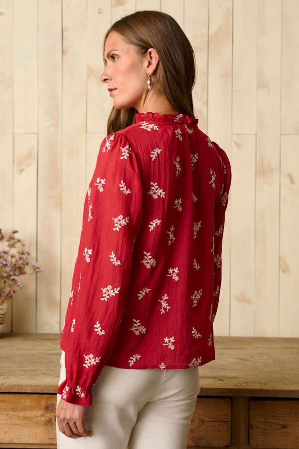 Pol&iacute;n Et Moi Blusa cereza Tania Rojo