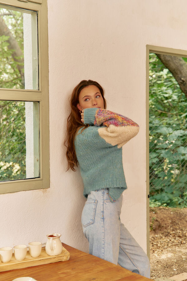 Jaase C&aacute;rdigan de punto Turquesa