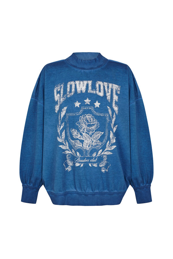 Slowlove Sudadera oversize Azul