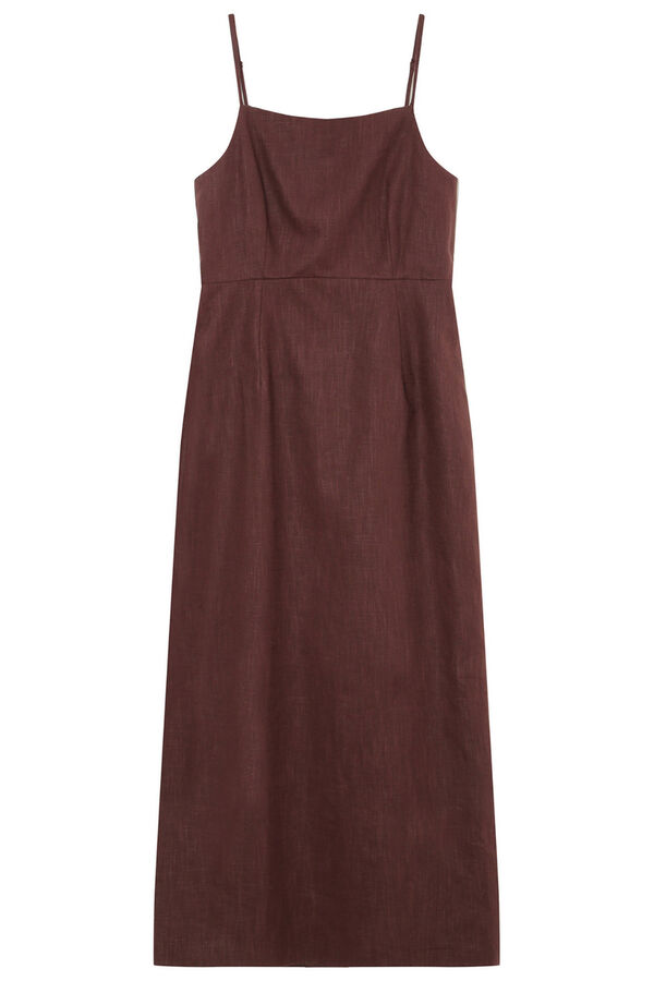 Grace & Mila Vestido midi Veranys Marr&oacute;n oscuro