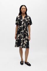 Object Vestido corto estampado Negro