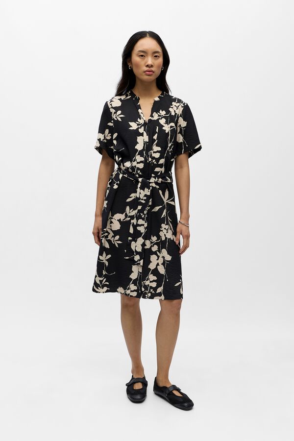 Object Vestido corto estampado Negro