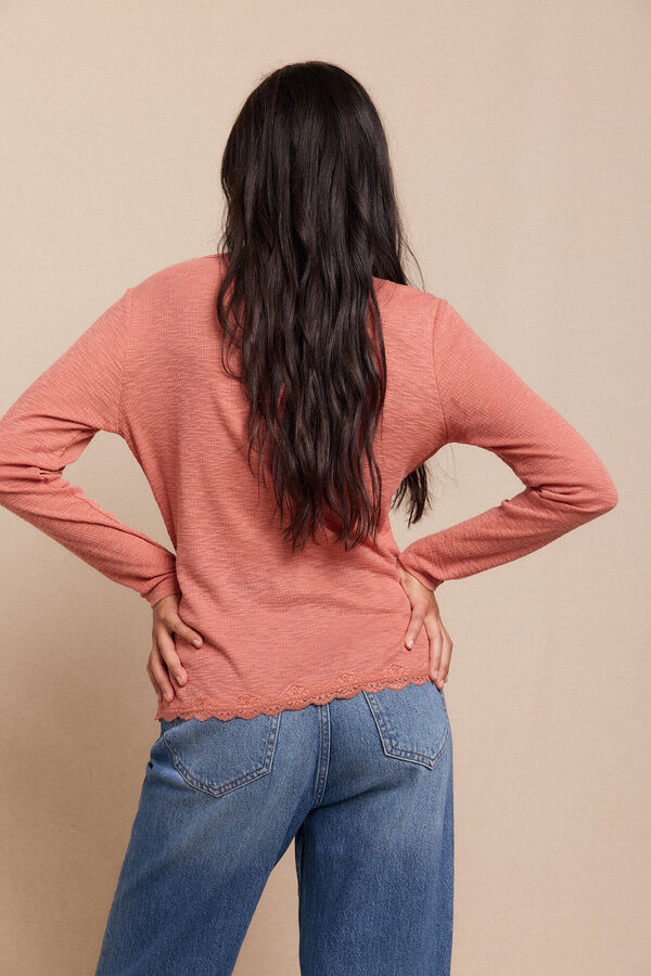 Slowlove Top cárdigan blonda Rosa