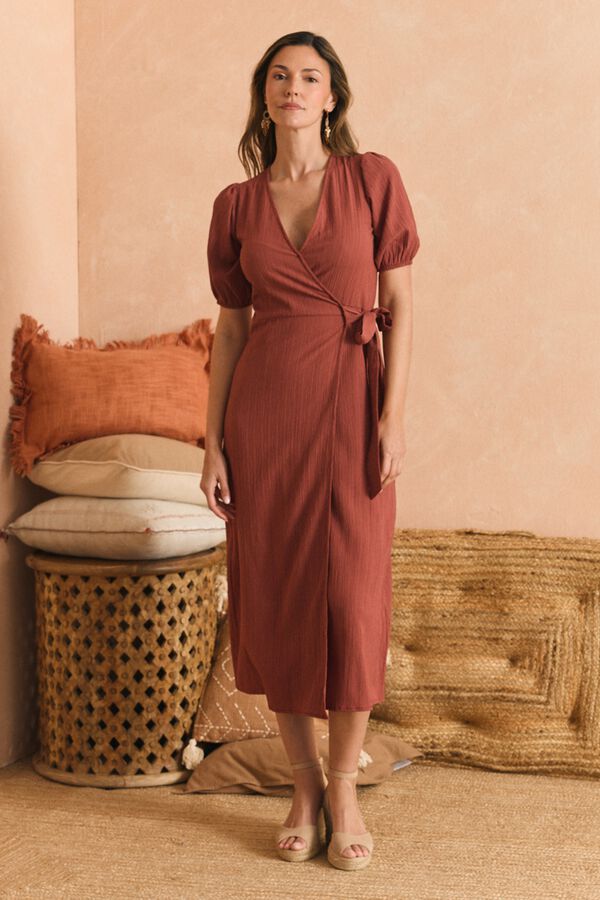Pol&iacute;n Et Moi Vestido lazada Telma Coral