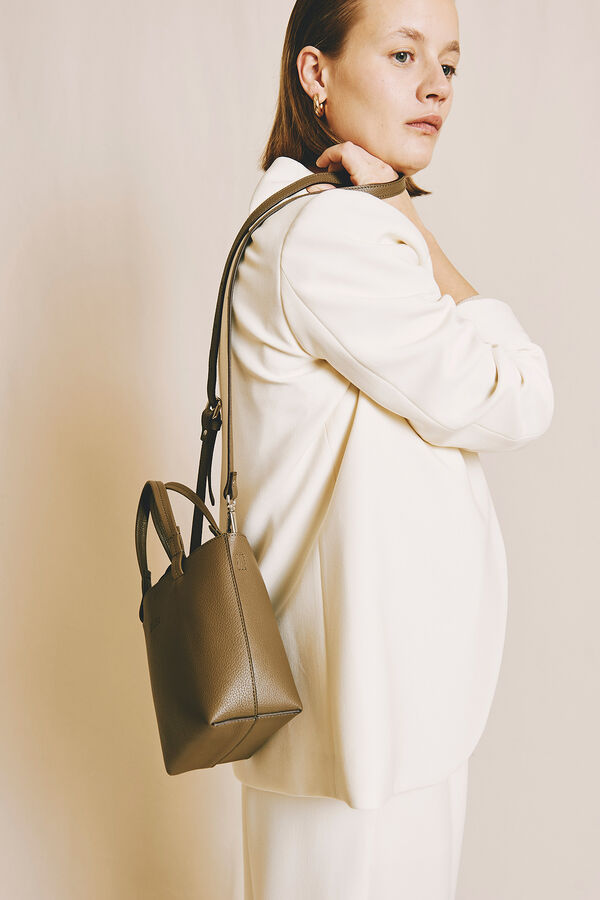 Zubi Bolso tote isak S piel Beige