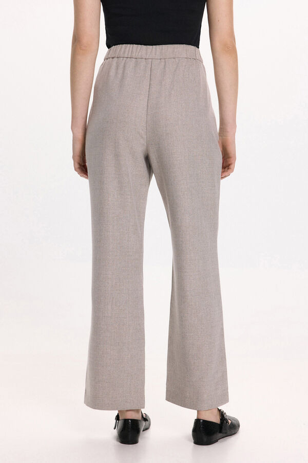Vila Pantalón de vestir con viscosa Gris