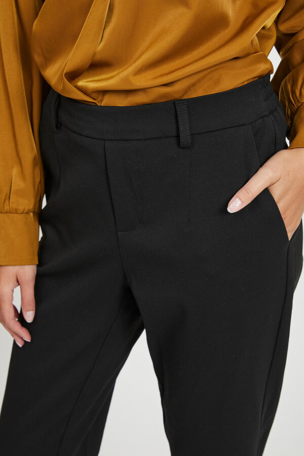 Object Pantal&oacute;n de corte recto Negro