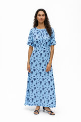 Object Vestido largo estampado Azul