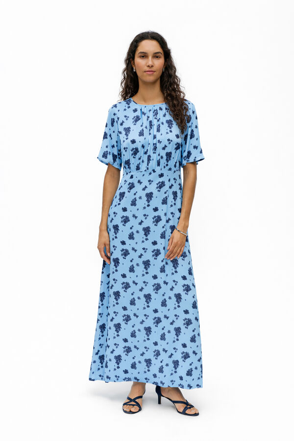 Object Vestido largo estampado Azul