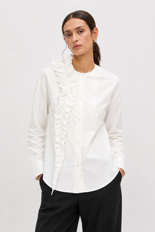 Object Blusa volantes Blanco