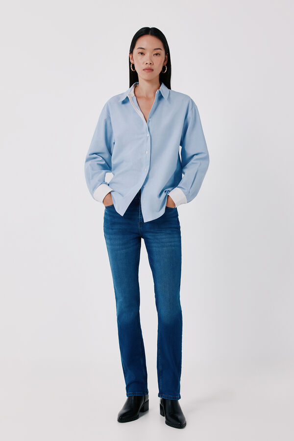 Cortefiel Jeans Rectos Azul