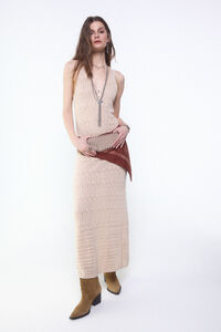 Slowlove Vestido punto calado