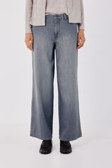 Cortefiel Jeans Wide Leg Gris oscuro