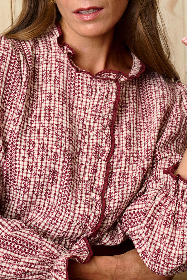 Pol&iacute;n Et Moi Camisa bordada Gabry Rojo