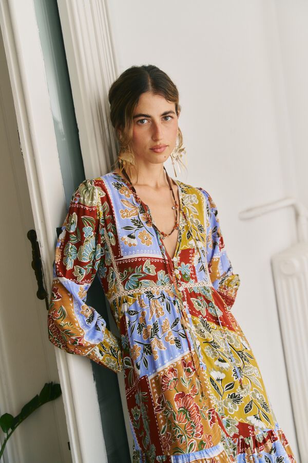 Jaase Vestido midi Monday Multicolor