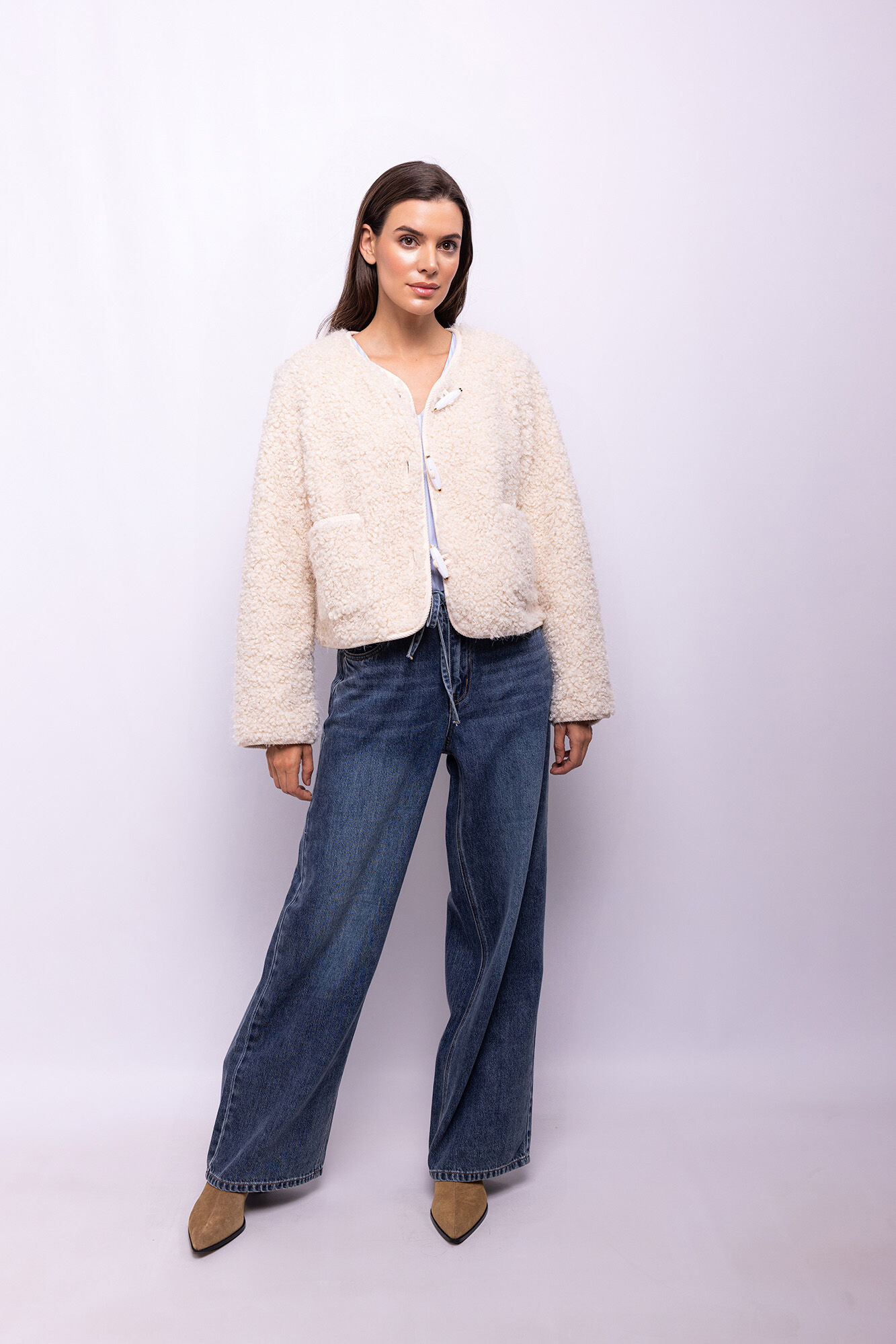 Object Chaqueta borreguillo sint&eacute;tico