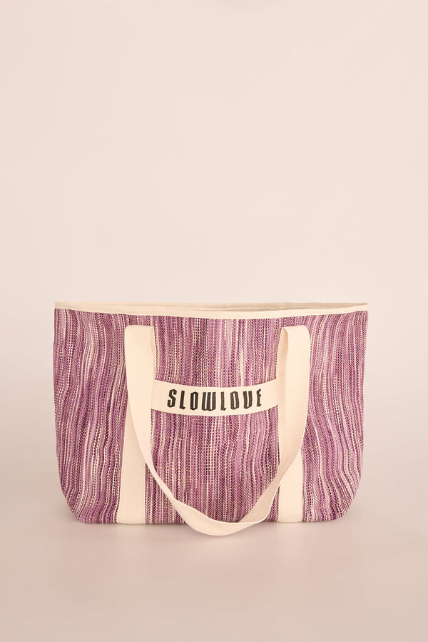 Slowlove Bolsa tejido Lila