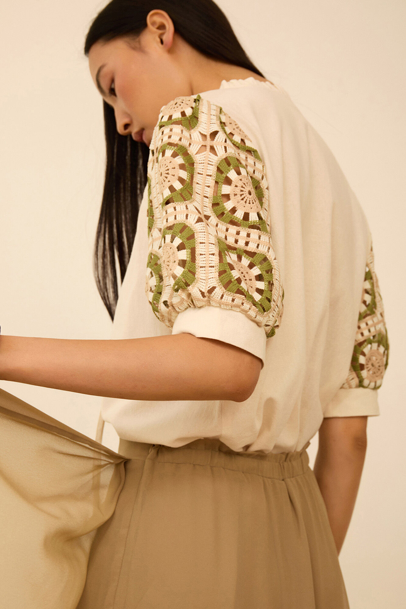 Meisie Blusa con crochet