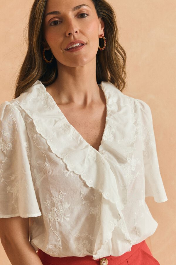 Pol&iacute;n Et Moi Blusa volante Pati Blanco