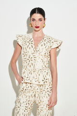 Panambi Chaqueta Arisha Estampado blanco