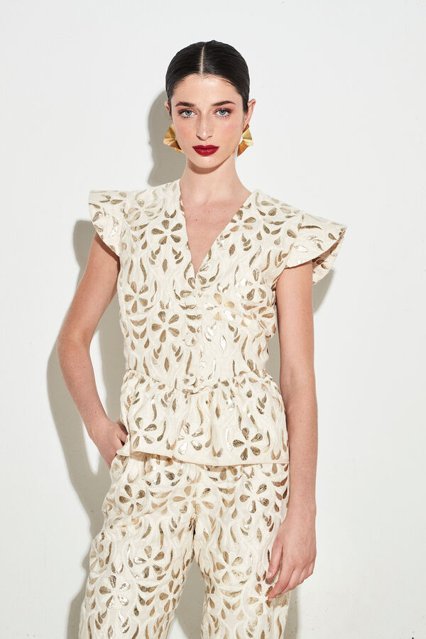 Panambi Chaqueta Arisha Estampado blanco