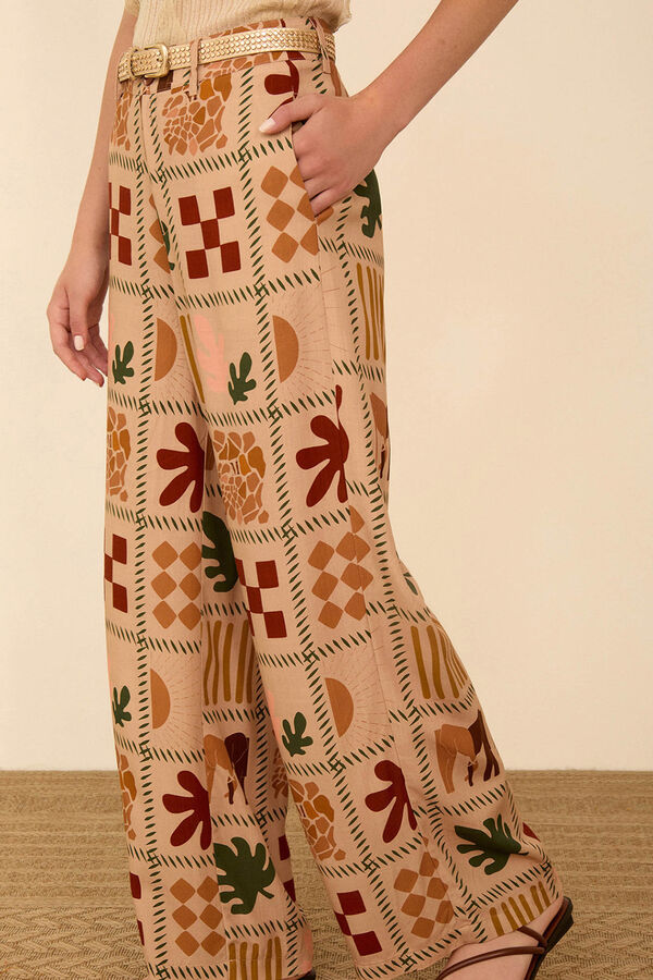 Meisie Pantal&oacute;n largo fluido Beige