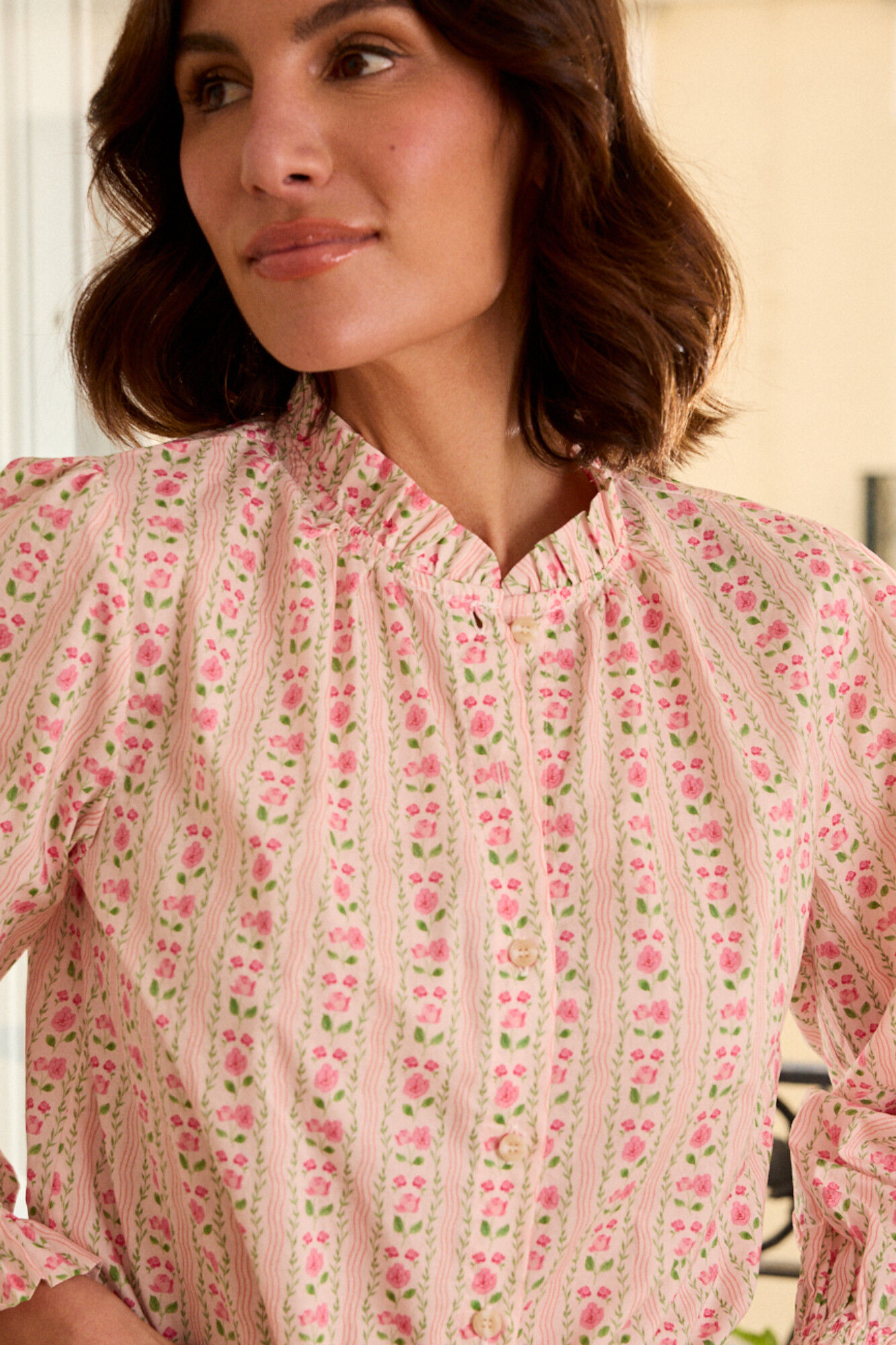 Pol&iacute;n Et Moi Camisa flores Roberta