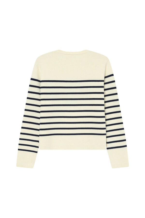 Grace & Mila Jersey de rayas marinero Blanco
