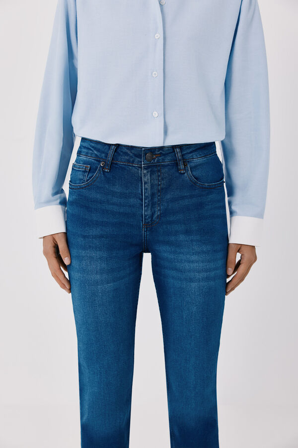 Cortefiel Jeans Rectos Azul