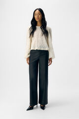 Object Pantal&oacute;n efecto piel Negro