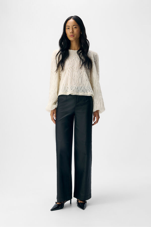 Object Pantal&oacute;n efecto piel Negro