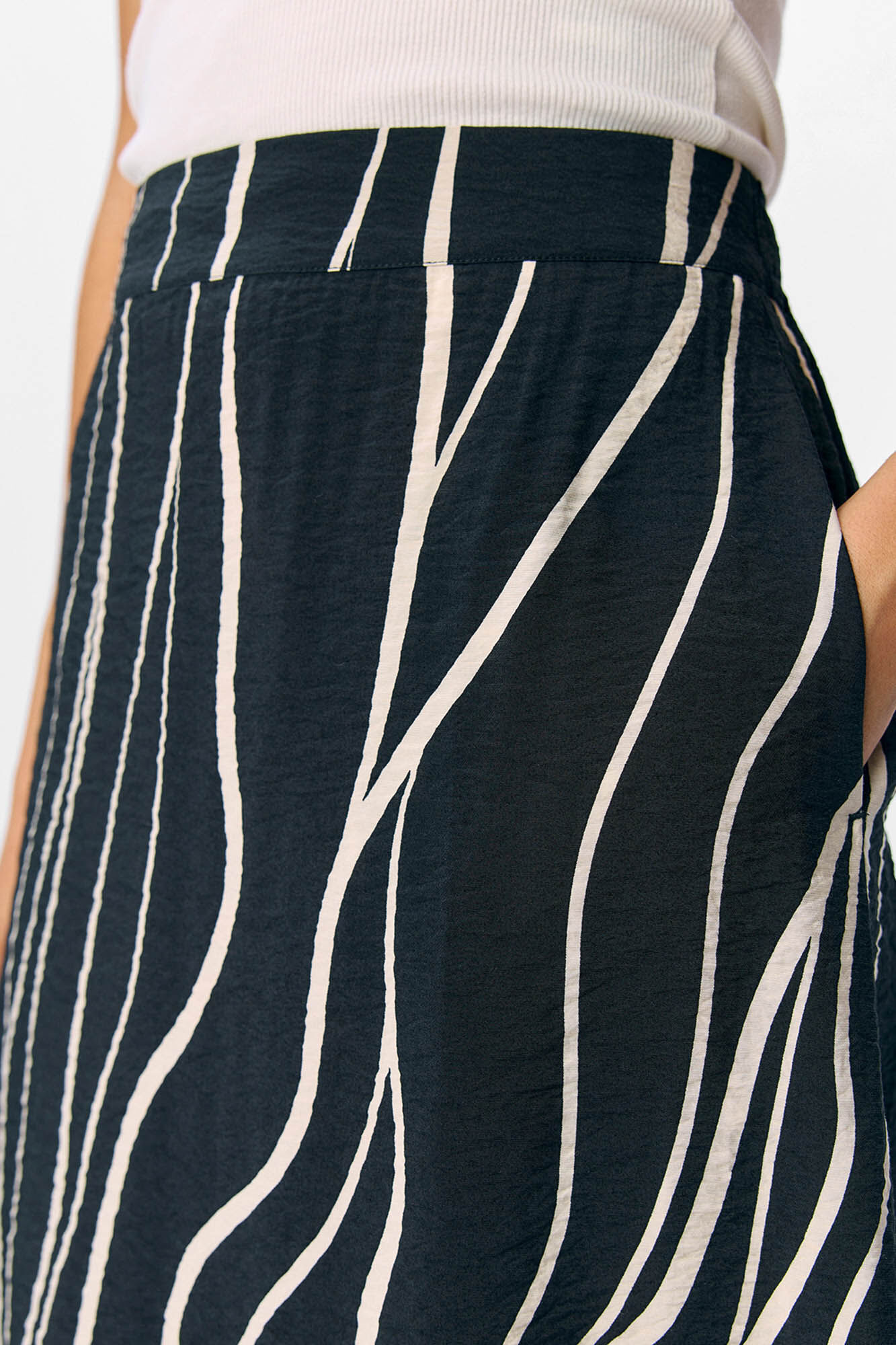 Object Falda midi estampada