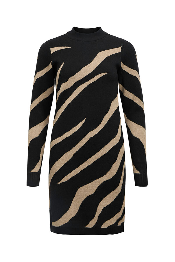 Object Vestido punto estampado Multicolor