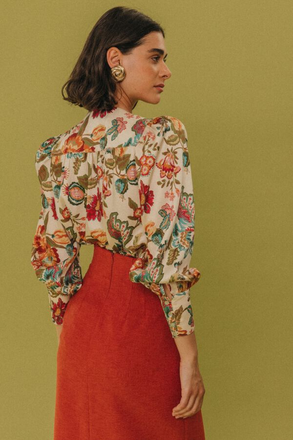 Cherubina Blusa Elowen Marfil