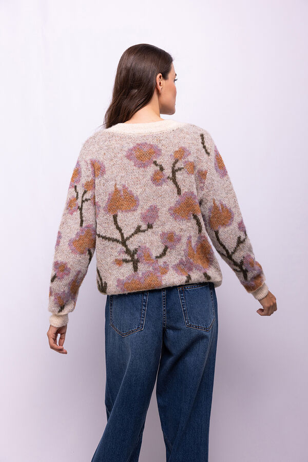 Object Jersey estampado flores Estampado beige