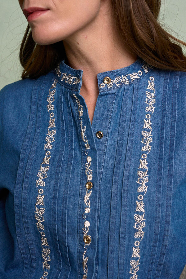 Pol&iacute;n Et Moi Camisa Denim Milen Azul