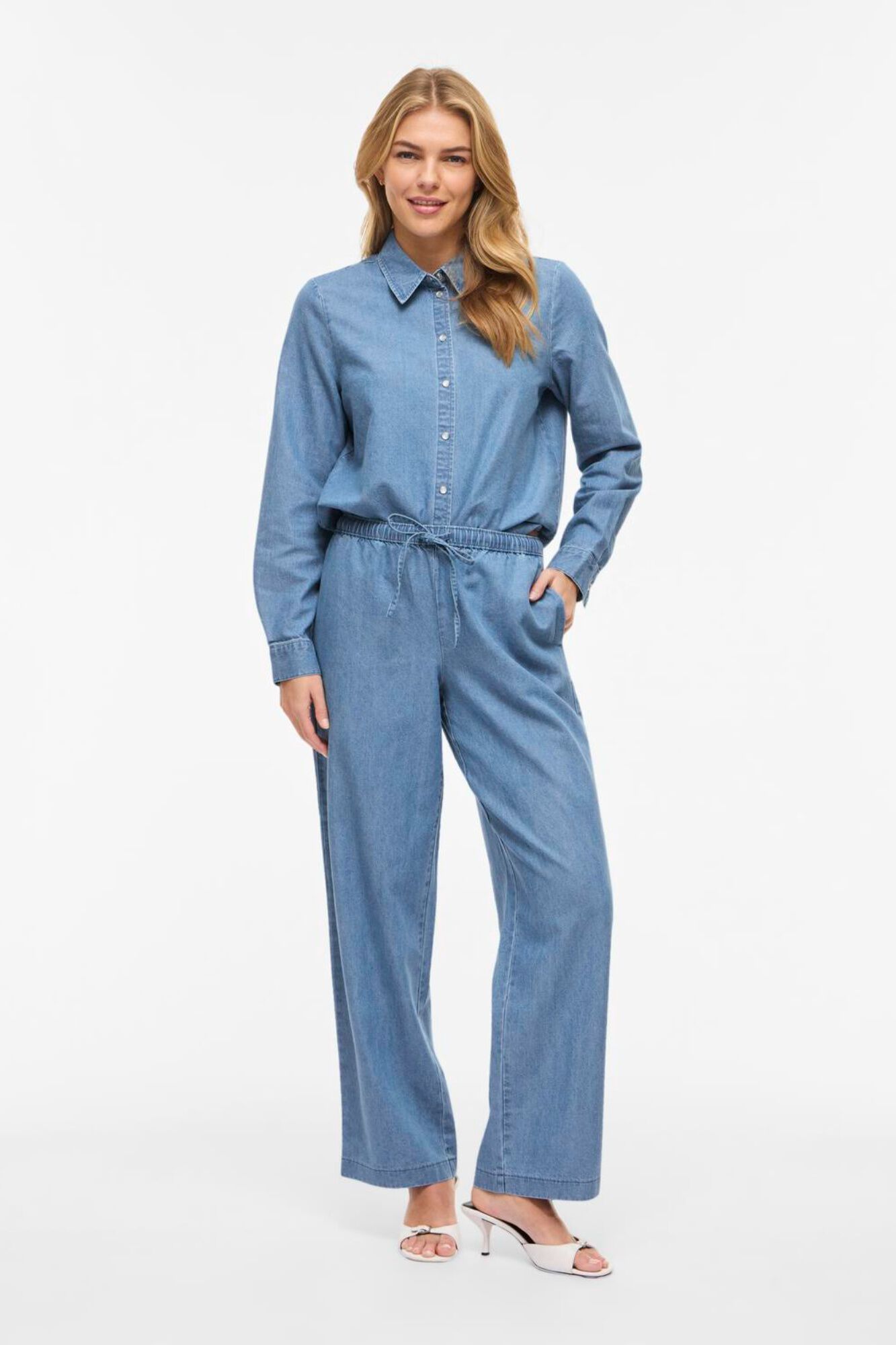 Vila Pantal&oacute;n Lyocell con cintura el&aacute;stica