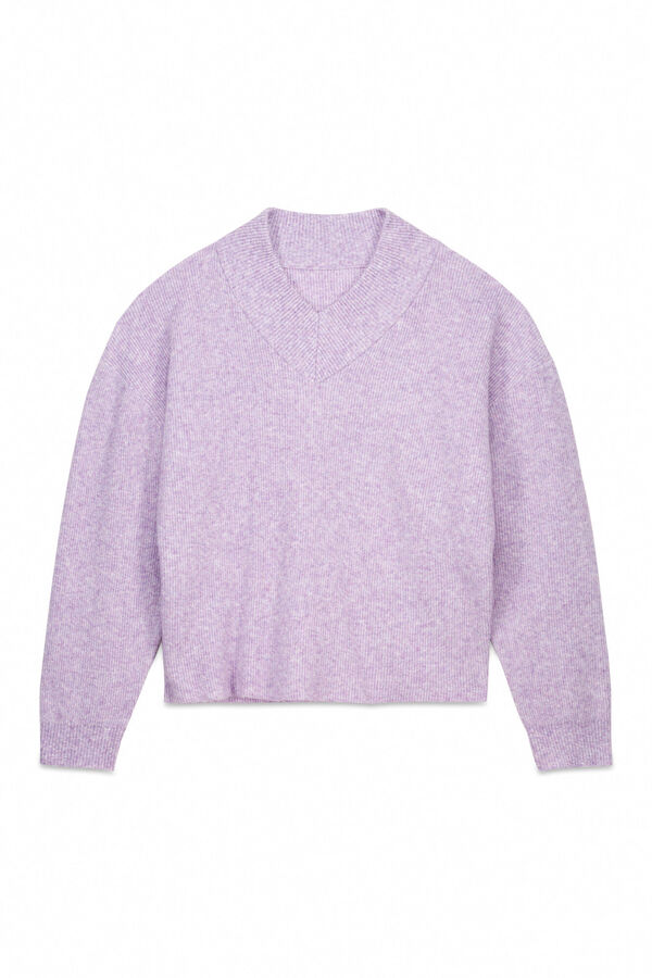 Slowlove Jersey perlado pico Lila