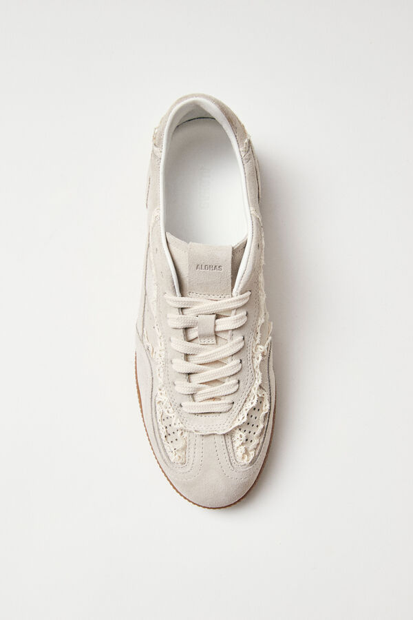 Alohas Zapatillas de cuero Tb.490 Crochet Beige