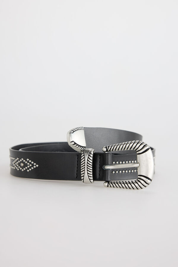 Slowlove Cintur&oacute;n tachuelas Negro