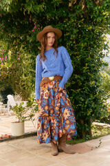 Jaase Falda daphne estampado tierra Multicolor