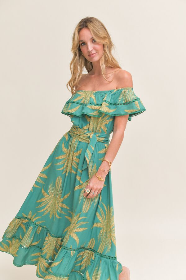 Jaase Vestido largo Romi Verde