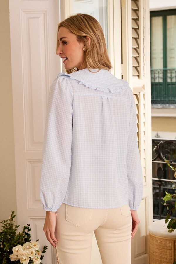 Pol&iacute;n Et Moi Camisa cuadros Vicky Azul