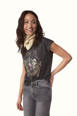 Slowlove Camiseta slowlove guitarra Gris oscuro