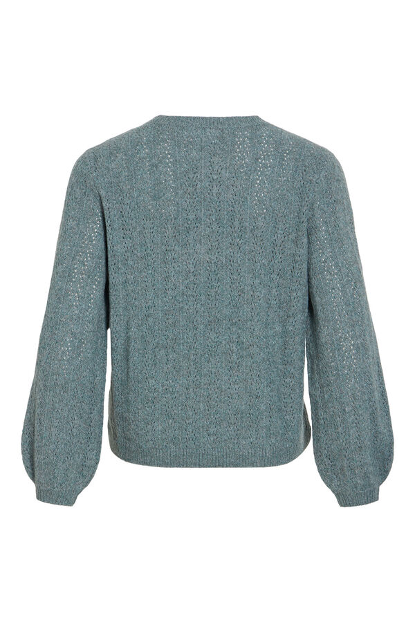 Vila Jersey de punto calado Turquesa