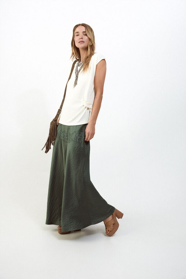 Slowlove Top estructura nudo Marfil