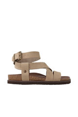Genuins Sandalia de piel Camel