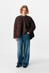 Object Chaqueta acolchada Marr&oacute;n oscuro